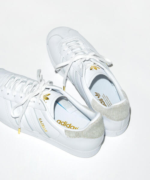 adidas Originals（アディダスオリジナルス）の「【別注】 ＜adidas Originals(アディダス)＞∴GAZELLE/ガゼル（スニーカー・レディース・ホワイト・23cm/24.5cm/25cm/23.5cm/22.5cm/24cm/22cm）」の5枚目の写真