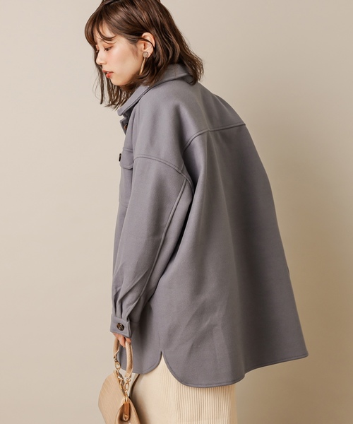 natural couture（ナチュラルクチュール）の「フェイクウールCPOジャケット（その他アウター・レディース・ブラウン/ベージュ/サックスブルー・FREE）」の15枚目の写真