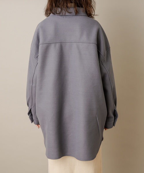 natural couture（ナチュラルクチュール）の「フェイクウールCPOジャケット（その他アウター・レディース・ブラウン/ベージュ/サックスブルー・FREE）」の21枚目の写真