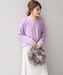 SHIPS | フォックスケーブルVネックプルオーバー◇(ニット/セーター)