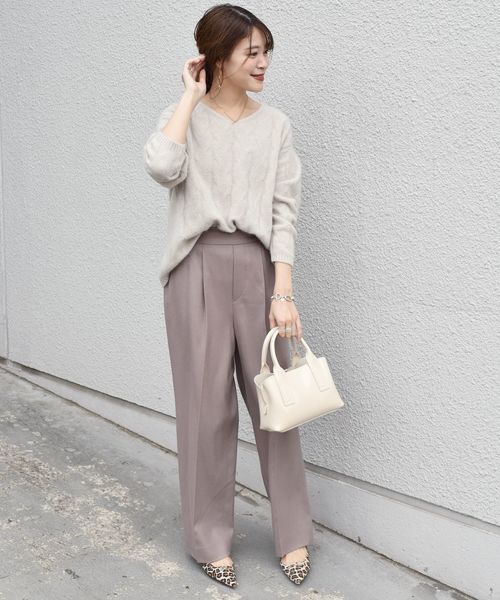 SHIPS（シップス）の「フォックスケーブルVネックプルオーバー