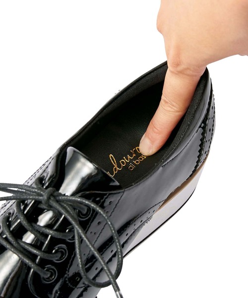 GeeRA（ジーラ）の「オックスフォード厚底靴（スニーカー・レディース・ホワイト/ブラック/シルバー/ブラウン/ブラック系その他・MEDIUM/LARGE/X-LARGE/SMALL）」の13枚目の写真