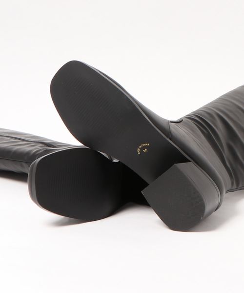 one way（ワンウェイ）の「スクエアミドルブーツ（ブーツ・レディース・ブラック・M/L）」の3枚目の写真