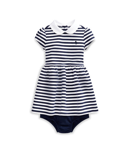 ストライプド ポンチ ドレス ブルマー ワンピース Polo Ralph Lauren Childrenswear ポロラルフローレンチャイルドウェア のファッション通販 Zozotown