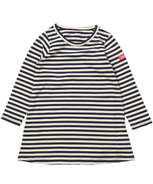 X-girl Stages | STRIPE L/S DRESS (12M～3T)/ ワンピース/ ボーダー(ワンピース)