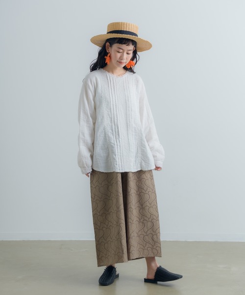 Libra Cue(リブラ キュー)の「Libra コットンガーゼレースブラウス(シャツ/ブラウス・レディース・ホワイト・FREE)」の22枚目の写真