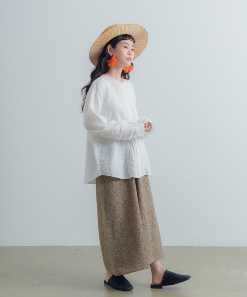 Libra Cue(リブラ キュー)の「Libra コットンガーゼレースブラウス(シャツ/ブラウス・レディース・ホワイト・FREE)」の21枚目の写真