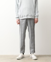 JUNRED | クラシックグレンチェックスリムパンツ(スラックス)