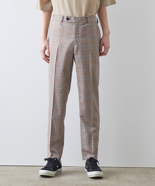 JUNRED（ジュンレッド）の「クラシックグレンチェックスリムパンツ（スラックス・メンズ・ブラウン/グレー・LL/S/M/L）」の19枚目の写真