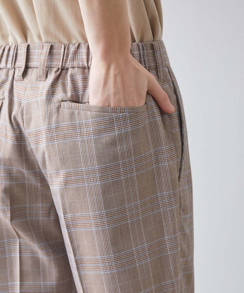 JUNRED（ジュンレッド）の「クラシックグレンチェックスリムパンツ（スラックス・メンズ・ブラウン/グレー・LL/S/M/L）」の14枚目の写真