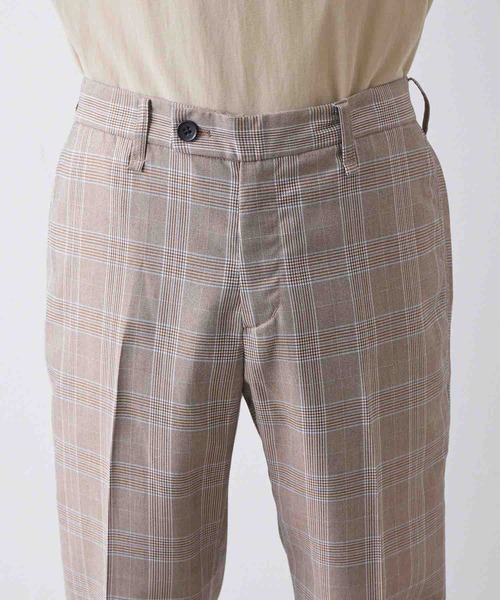 JUNRED（ジュンレッド）の「クラシックグレンチェックスリムパンツ（スラックス・メンズ・ブラウン/グレー・LL/S/M/L）」の8枚目の写真