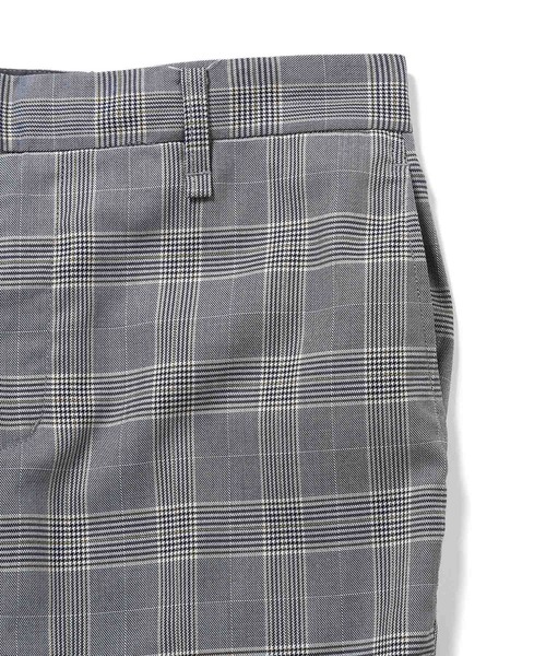 JUNRED（ジュンレッド）の「クラシックグレンチェックスリムパンツ（スラックス・メンズ・ブラウン/グレー・LL/S/M/L）」の4枚目の写真