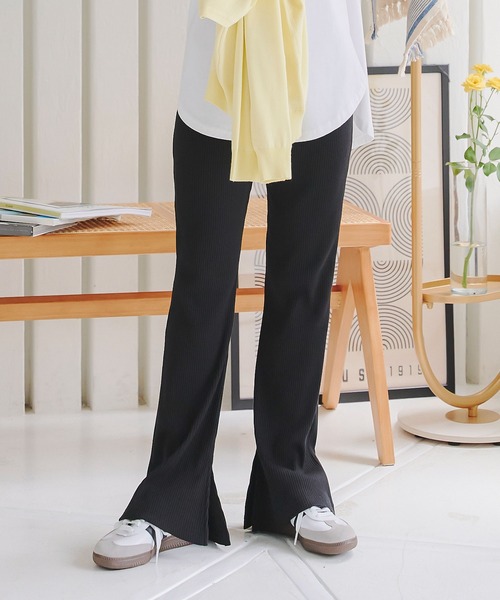 FOTUS（フェトウス）サイドパイピング　フレアスパッツ　　レギンス　パンツ FOTUS（フェトウス）サイドパイピングフレアスパッツレギンスパンツ