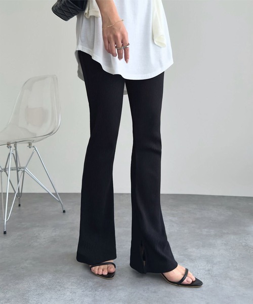 セール】低身長・高身長サイズあり 選べる3丈 サイドスリットリブ