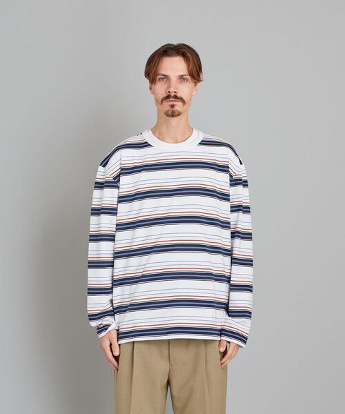 Steven Alan（スティーブンアラン）の「＜ARPENTEUR × Steven Alan＞ MATCH LSL/Tシャツ（Tシャツ/カットソー・メンズ・ホワイト/ベージュ/ネイビー・MEDIUM/LARGE）」の5枚目の写真