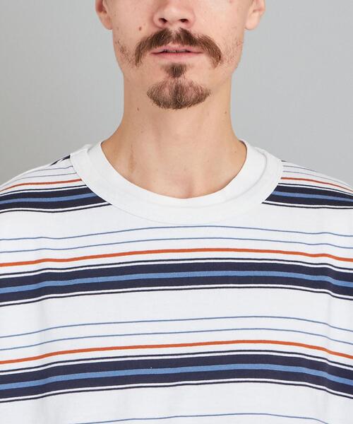 Steven Alan（スティーブンアラン）の「＜ARPENTEUR × Steven Alan＞ MATCH LSL/Tシャツ（Tシャツ/カットソー・メンズ・ホワイト/ベージュ/ネイビー・MEDIUM/LARGE）」の9枚目の写真