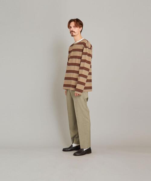 Steven Alan（スティーブンアラン）の「＜ARPENTEUR × Steven Alan＞ MATCH LSL/Tシャツ（Tシャツ/カットソー・メンズ・ホワイト/ベージュ/ネイビー・MEDIUM/LARGE）」の21枚目の写真