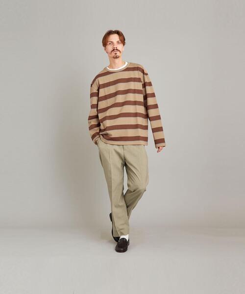 Steven Alan（スティーブンアラン）の「＜ARPENTEUR × Steven Alan＞ MATCH LSL/Tシャツ（Tシャツ/カットソー・メンズ・ホワイト/ベージュ/ネイビー・MEDIUM/LARGE）」の22枚目の写真