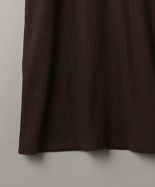 BEAUTY&YOUTH UNITED ARROWS（ビューティーアンドユースユナイテッドアローズ）の「BY トタンテレコショートスリーブワンピース о（ワンピース・レディース・ダークブラウン/ブラック/ナチュラル・FREE）」の6枚目の写真