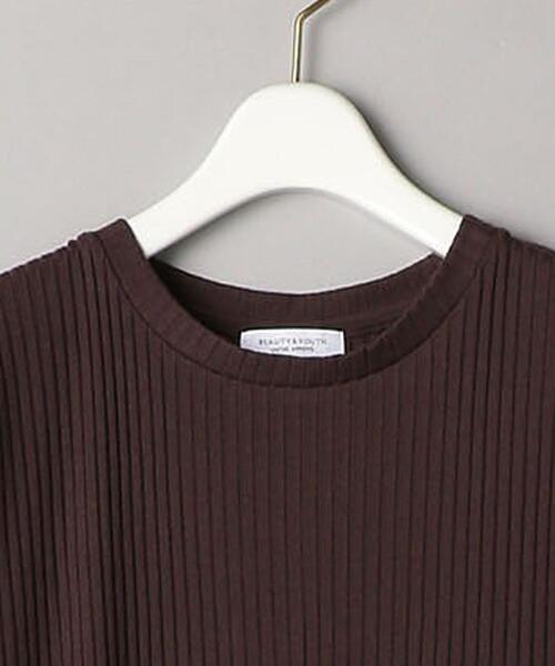 BEAUTY&YOUTH UNITED ARROWS（ビューティーアンドユースユナイテッドアローズ）の「BY トタンテレコショートスリーブワンピース о（ワンピース・レディース・ダークブラウン/ブラック/ナチュラル・FREE）」の8枚目の写真