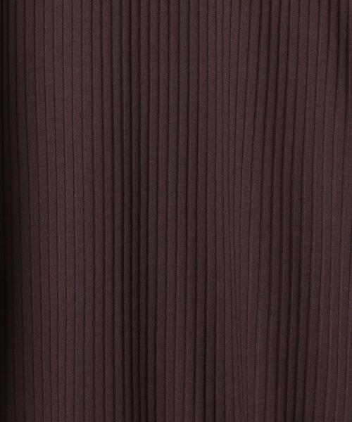 BEAUTY&YOUTH UNITED ARROWS（ビューティーアンドユースユナイテッドアローズ）の「BY トタンテレコショートスリーブワンピース о（ワンピース・レディース・ダークブラウン/ブラック/ナチュラル・FREE）」の9枚目の写真