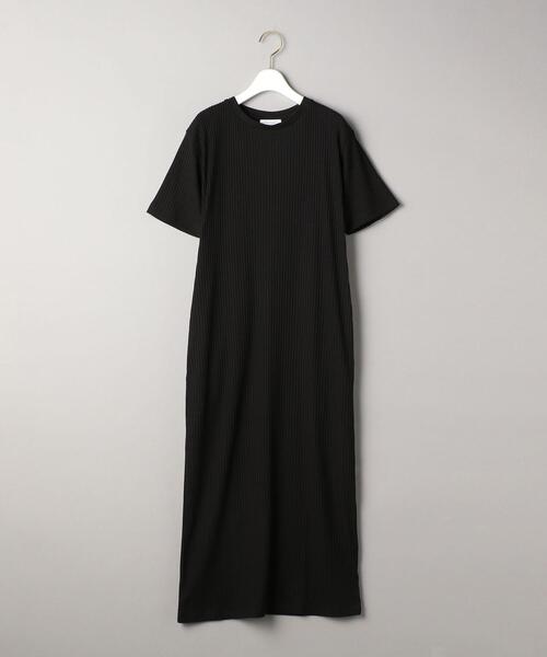 BEAUTY&YOUTH UNITED ARROWS（ビューティーアンドユースユナイテッドアローズ）の「BY トタンテレコショートスリーブワンピース о（ワンピース・レディース・ダークブラウン/ブラック/ナチュラル・FREE）」の10枚目の写真