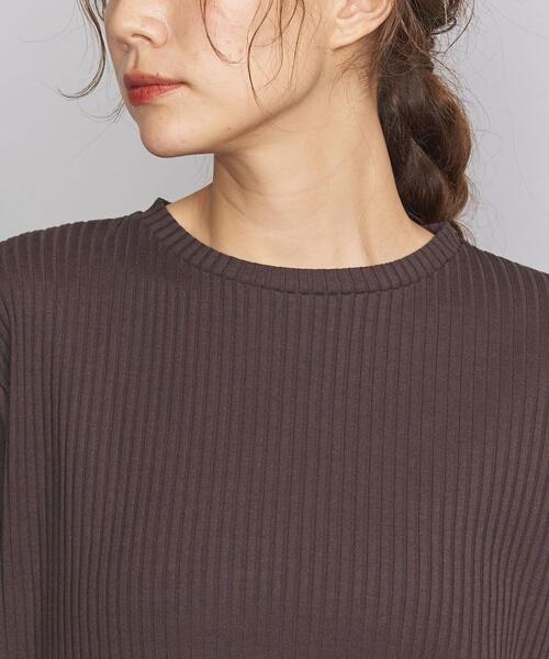 BEAUTY&YOUTH UNITED ARROWS（ビューティーアンドユースユナイテッドアローズ）の「BY トタンテレコショートスリーブワンピース о（ワンピース・レディース・ダークブラウン/ブラック/ナチュラル・FREE）」の20枚目の写真