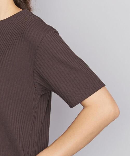 BEAUTY&YOUTH UNITED ARROWS（ビューティーアンドユースユナイテッドアローズ）の「BY トタンテレコショートスリーブワンピース о（ワンピース・レディース・ダークブラウン/ブラック/ナチュラル・FREE）」の19枚目の写真