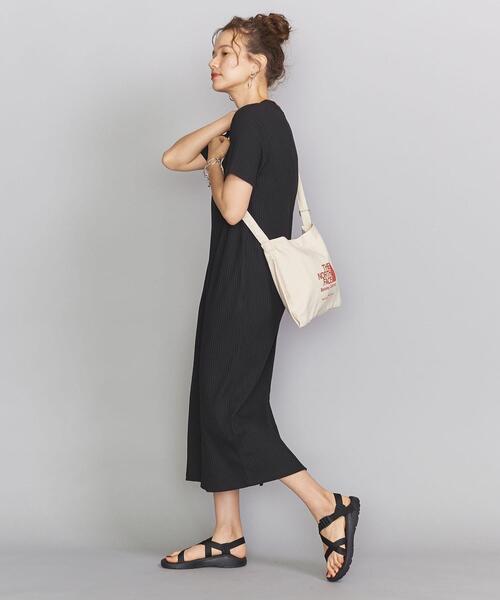 BEAUTY&YOUTH UNITED ARROWS（ビューティーアンドユースユナイテッドアローズ）の「BY トタンテレコショートスリーブワンピース о（ワンピース・レディース・ダークブラウン/ブラック/ナチュラル・FREE）」の14枚目の写真