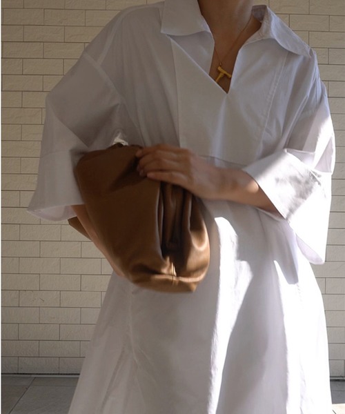 びすびす♡ 新品♡ ETRE TOKYO テントラインシャツワンピース 新品♡ ETRE TOKYO テントラインシャツワンピース
