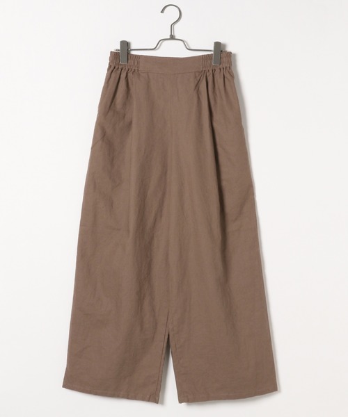 LAKOLE（ラコレ）の「コットンリネンイージーストレートパンツ / LAKOLE（その他パンツ・レディース・オレンジ/スミクロ/モカ/ライトカーキ・SMALL/MEDIUM）」の2枚目の写真
