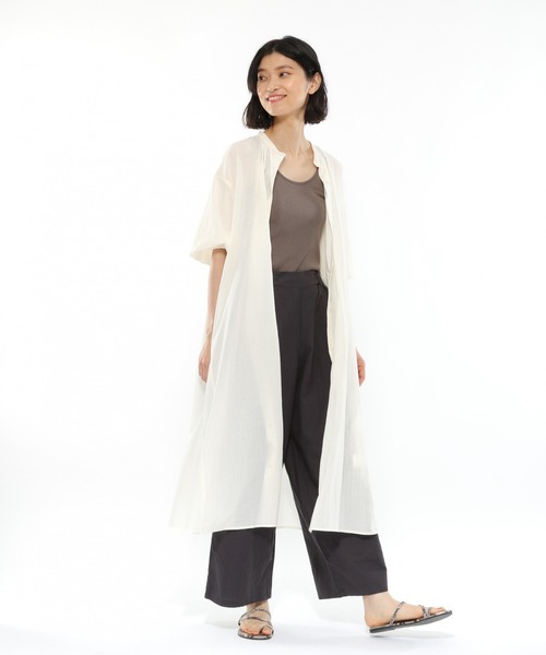 LAKOLE（ラコレ）の「コットンリネンイージーストレートパンツ / LAKOLE（その他パンツ・レディース・オレンジ/スミクロ/モカ/ライトカーキ・SMALL/MEDIUM）」の19枚目の写真