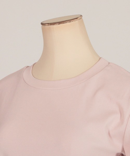 Julia Boutique（ジュリアブティック）の「ハイネックショート丈半袖トップス・Tシャツ・カットソー/510723（Tシャツ/カットソー・レディース・ブラック/ホワイト/ピンク/ブルー・ONE）」の20枚目の写真