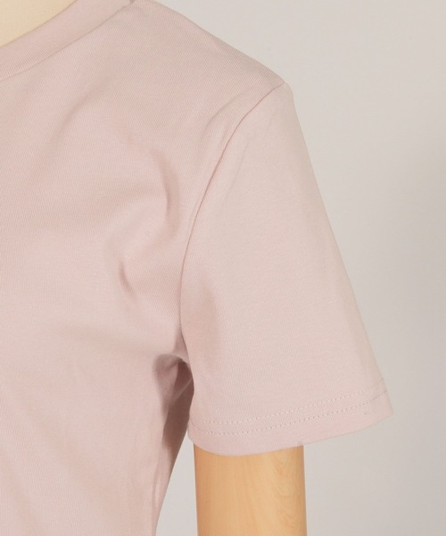 Julia Boutique（ジュリアブティック）の「ハイネックショート丈半袖トップス・Tシャツ・カットソー/510723（Tシャツ/カットソー・レディース・ブラック/ホワイト/ピンク/ブルー・ONE）」の21枚目の写真