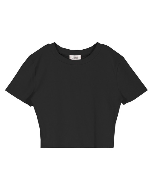 Julia Boutique（ジュリアブティック）の「ハイネックショート丈半袖トップス・Tシャツ・カットソー/510723（Tシャツ/カットソー・レディース・ブラック/ホワイト/ピンク/ブルー・ONE）」の22枚目の写真