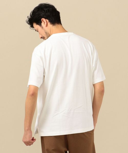 SHIPS（シップス）の「SC: BRING Material×オーガニックコットン クルーネック Tシャツ（Tシャツ/カットソー・メンズ・ホワイト/ベージュ/ネイビー/グリーン/ロイヤルブルー・SMALL/MEDIUM/LARGE/X-LARGE）」の10枚目の写真