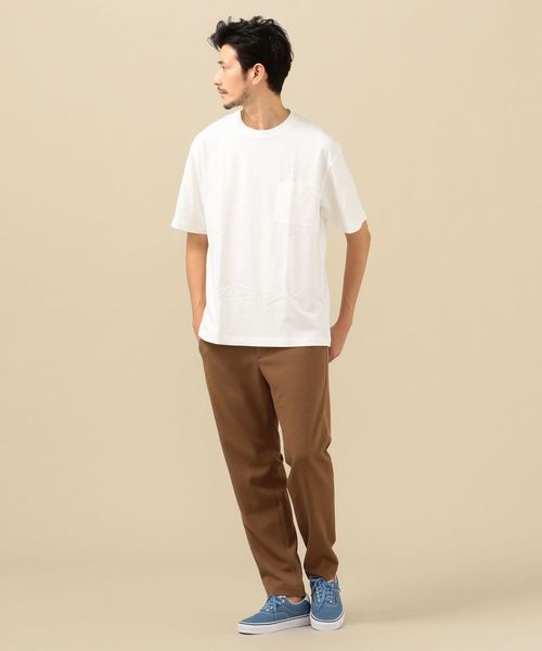 SHIPS（シップス）の「SC: BRING Material×オーガニックコットン クルーネック Tシャツ（Tシャツ/カットソー・メンズ・ホワイト/ベージュ/ネイビー/グリーン/ロイヤルブルー・SMALL/MEDIUM/LARGE/X-LARGE）」の11枚目の写真
