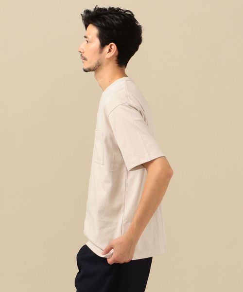 SHIPS（シップス）の「SC: BRING Material×オーガニックコットン クルーネック Tシャツ（Tシャツ/カットソー・メンズ・ホワイト/ベージュ/ネイビー/グリーン/ロイヤルブルー・SMALL/MEDIUM/LARGE/X-LARGE）」の13枚目の写真