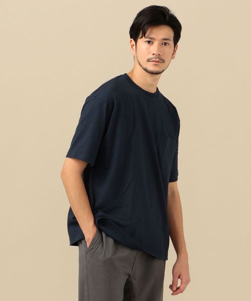 SHIPS（シップス）の「SC: BRING Material×オーガニックコットン クルーネック Tシャツ（Tシャツ/カットソー・メンズ・ホワイト/ベージュ/ネイビー/グリーン/ロイヤルブルー・SMALL/MEDIUM/LARGE/X-LARGE）」の17枚目の写真