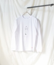 《Naked Rust and other POEMS》手書きプリント 長袖カットソー