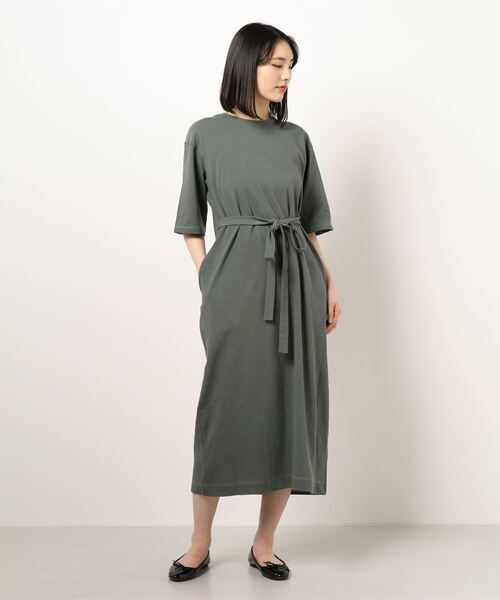 JANESMITH(ジェーンスミス)の「JANESMITH ジェーンスミス / BACK CACHECOEUR OP バックカシュクールマキシワンピース / 21SCT-#708L(ワンピース・レディース・ベージュ/ホワイト/セージグリーン・36/38)」の9枚目の写真
