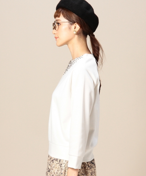 BEAUTY&YOUTH UNITED ARROWS(ビューティーアンドユースユナイテッドアローズ)の「BYTF ダンボール ビジュープルオーバー ◆(Tシャツ/カットソー・レディース・ライトグレー/ネイビー/ホワイト・フリー)」の8枚目の写真