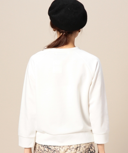 BEAUTY&YOUTH UNITED ARROWS(ビューティーアンドユースユナイテッドアローズ)の「BYTF ダンボール ビジュープルオーバー ◆(Tシャツ/カットソー・レディース・ライトグレー/ネイビー/ホワイト・フリー)」の9枚目の写真