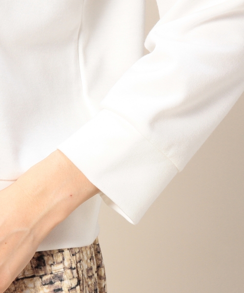BEAUTY&YOUTH UNITED ARROWS(ビューティーアンドユースユナイテッドアローズ)の「BYTF ダンボール ビジュープルオーバー ◆(Tシャツ/カットソー・レディース・ライトグレー/ネイビー/ホワイト・フリー)」の11枚目の写真