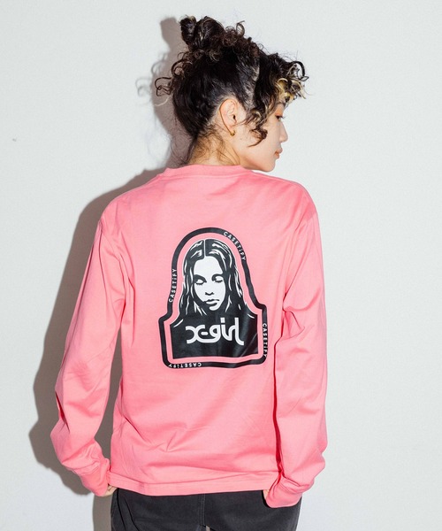 X-girl（エックスガール）の「X-girl × CASETiFY FACE L/S TEE