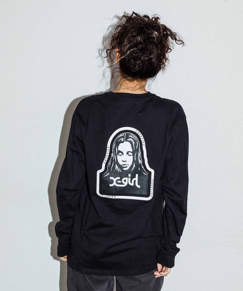 X-girl（エックスガール）の「X-girl × CASETiFY FACE L/S TEE