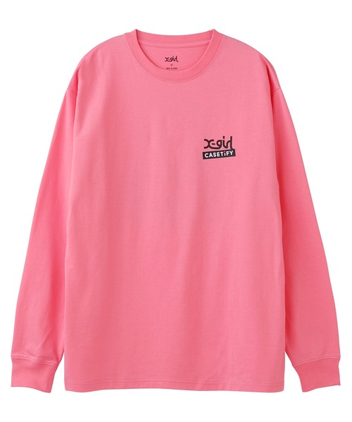 X-girl（エックスガール）の「X-girl × CASETiFY FACE L/S TEE