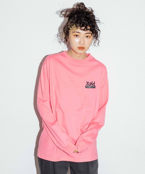 X-girl（エックスガール）の「X-girl × CASETiFY FACE L/S TEE