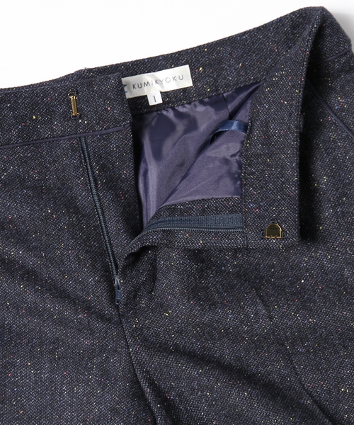 組曲（クミキョク）の「カラーネップツイードパンツ（その他パンツ・レディース・グレー系/ブルー系・3/2/1）」の3枚目の写真