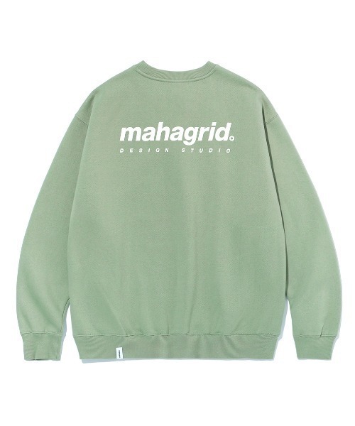 MAHAGRID(マハグリッド)の「【入庫禁止】『mahagrid/マハグリッド』ORIGIN LOGO CREWNECK/オリジンロゴ クルーネックスウェットシャツ(スウェット・レディース・チャコールグレー/ブラック/グレー/ブルー/イエロー/グリーン/アイボリー/レッド・L/M/S/XL)」の5枚目の写真